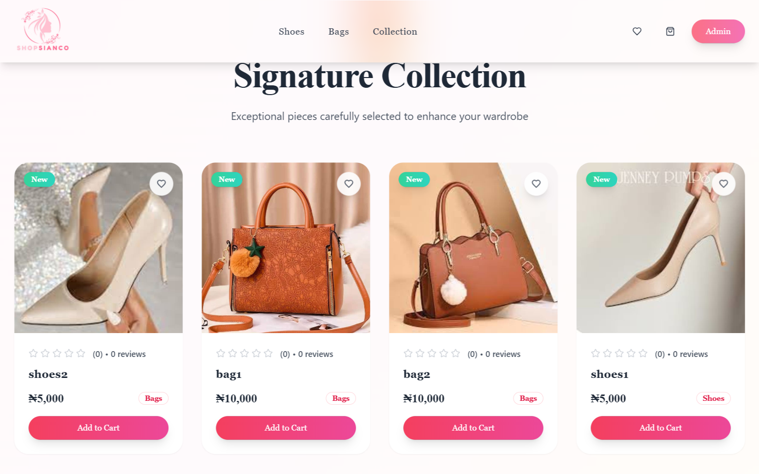 Shopsianco E-Commerce